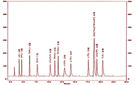 ガスクロマトグラフ測定事例