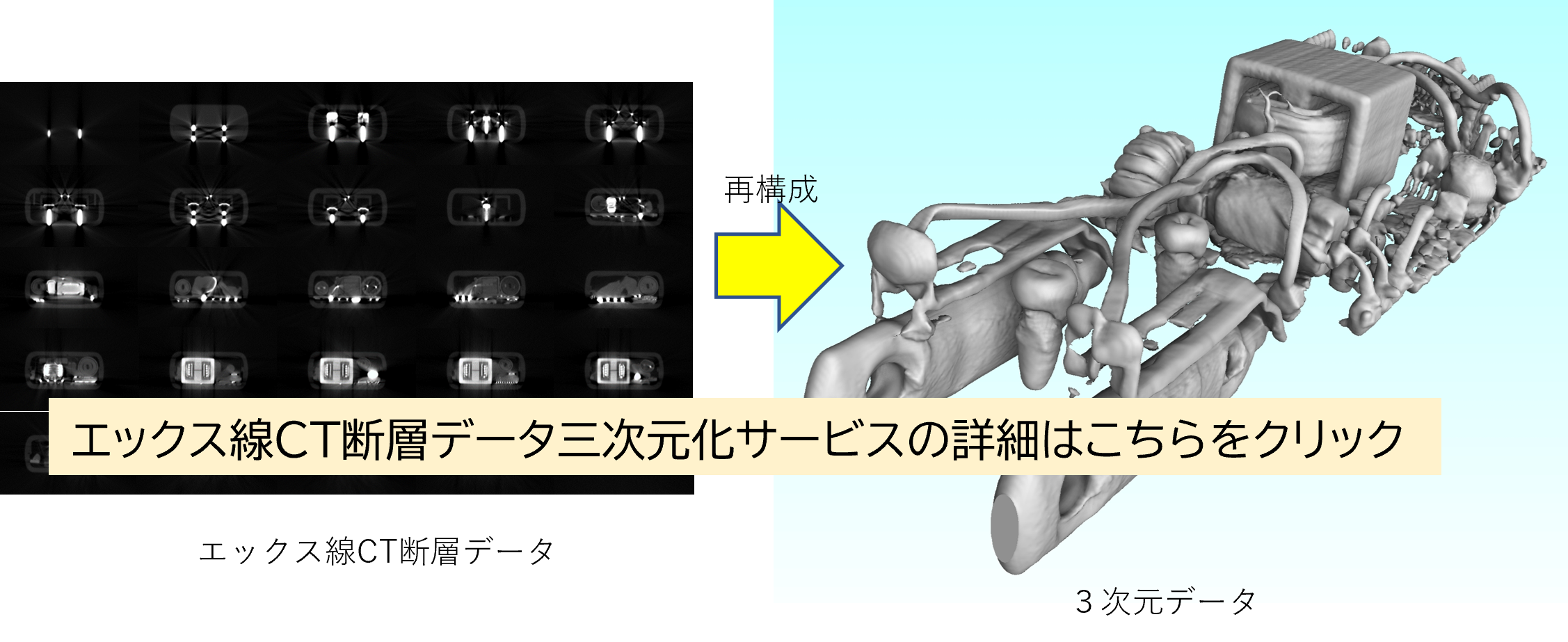 エックス線CT三次元化サービスクリックタグ