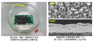 硫黄蒸気暴露試験による電子部品の信頼性評価